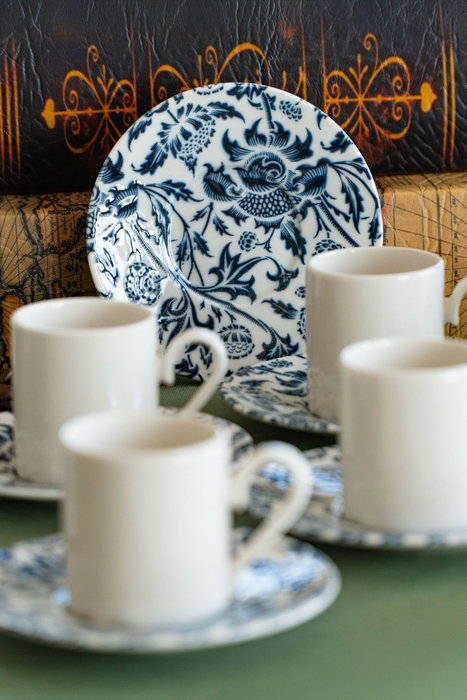 Hermia Nilüfer 12 Juego de tazas de café Multicolor (12 piezas) de Porcelana